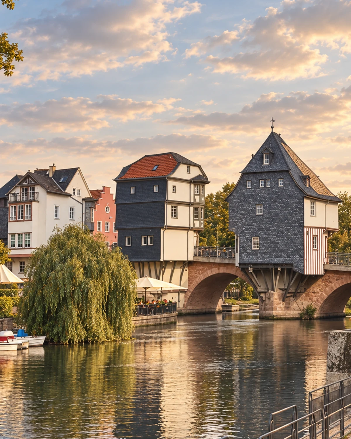 Brückenhäuser an der Nahe in Bad Kreuznach